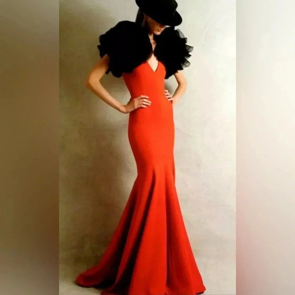 Ralph Lauren Collection Purple Label Spring 2013 Red Long Dress Evening Gown 12 - Picture 4 of 16